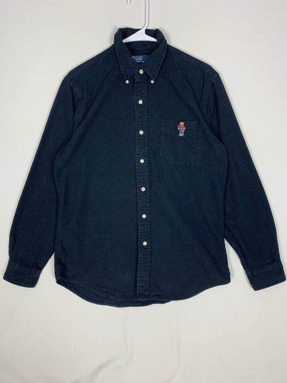 Polo Ralph Lauren Bear Black Custom Fit Button-Up Shirt